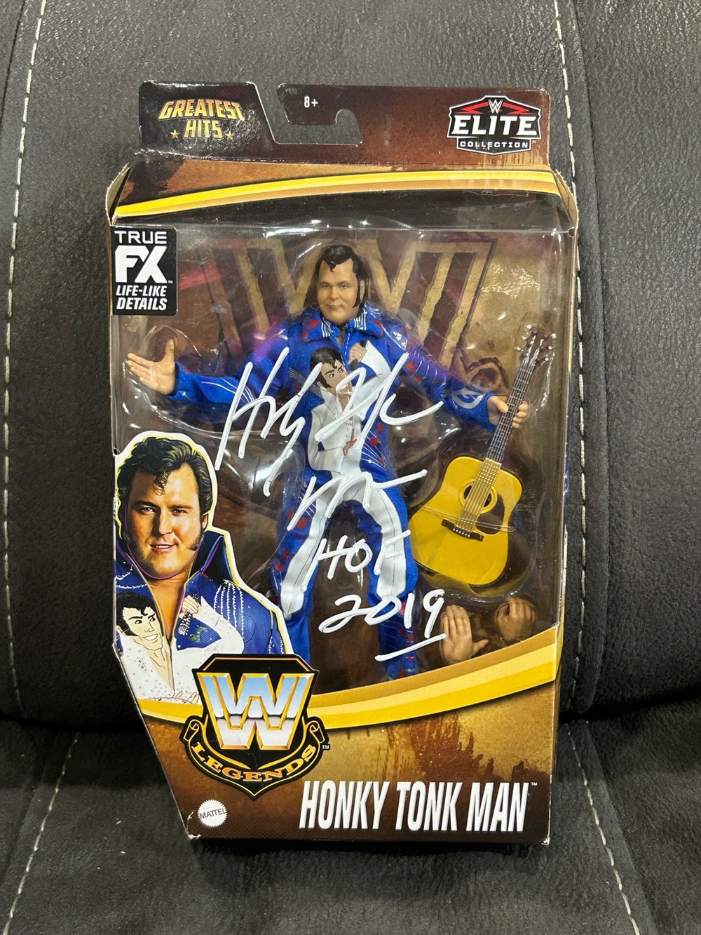 Honky tonk man WWE legends greatest hits!Signed with proof! See pics & descr